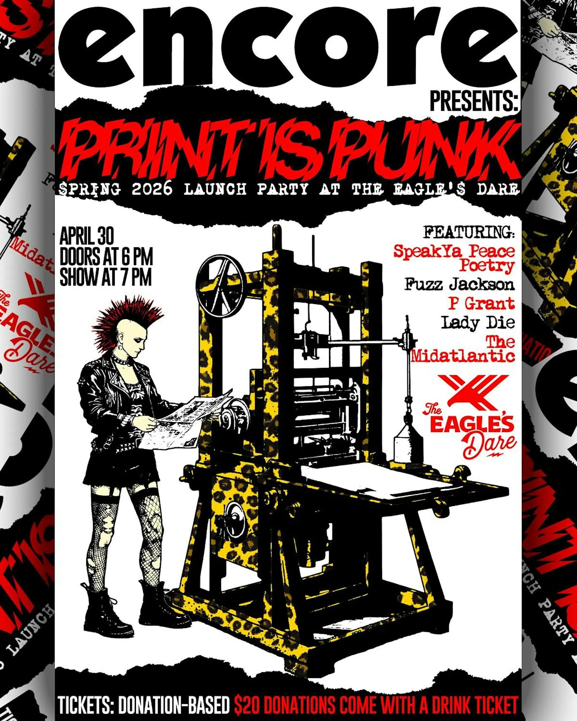 Print Is Punk! Encore Magazine's Launch Party